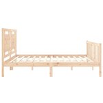 vidaXL Cadre de lit sans matelas bois de pin massif