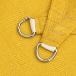 vidaXL Voile d'ombrage 160 g/m² carré jaune 6x6 m PEHD