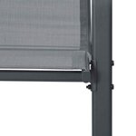 vidaXL Chaises empilables de jardin lot de 2 Gris Tissu textilène