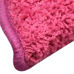 vidaXL Tapis de marches d'escalier 15 Pièces Rose 56x17x3 cm
