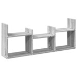 vidaXL Armoire murale 100x18x40 cm sonoma gris bois d'ingénierie