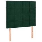 vidaXL Cadre de lit sans matelas vert foncé 80x200 cm velours