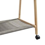 vidaXL Porte-vêtements et étagères et roulettes 96x45 5x155 5cm bambou