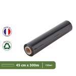 Pack And Move - Lot 2 Rouleaux Film Étirable - 300 M - Noir - Film Déménagement Film Emballage Film Palette Film Protection
