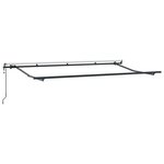 vidaXL Store avec Store Rayé Crème 350 x 200 x 120 cm Tissu et Métal