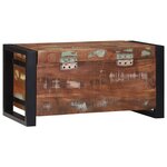 vidaXL Coffres de rangement 60x30x30cm en bois massif de récupération et métal