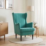 vidaXL Fauteuil Turquoise Velours