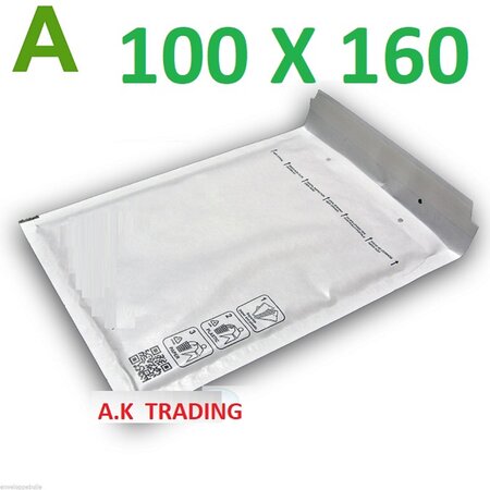 100 Enveloppe à bulles d'air PRO 100 x 165 pochettes matelassées - Très bonne qualité