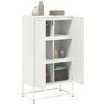 vidaXL Buffet haut rose 68 5x38 5x123 5 cm acier