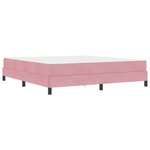 vidaXL Lit boxspring avec matelas Rose 180 x 200 cm Velours