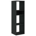 vidaXL Bibliothèque noir 34x31x112 cm bois d'ingénierie