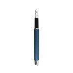 Stylo plume cristo 13 x 1.1 cm - corps métal - pointe iridium - bleu pétrole