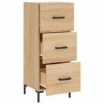 vidaXL Buffet Chêne sonoma 34 5x34x90 cm Bois d'ingénierie