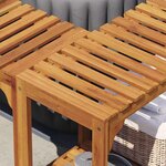 vidaXL Enclos Carré de Bain à Remous Extérieur Marron 230 x 230 cm