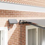 vidaXL Auvent Rétractable Gris clair 350 x 250 cm tissu