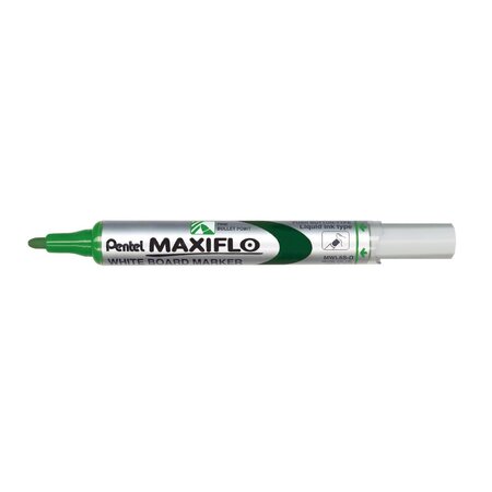 Marqueur maxiflo mwl5s tableau blanc pointe ogive vert x 12 pentel