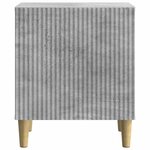 vidaXL Cabinet de chevet 2 Pièces Gris béton 43 x 34 5 x 50 cm
