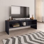 vidaXL Meuble TV Gris brillant 120x40x40 cm Bois d’ingénierie