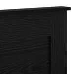 vidaXL Tête de lit Chêne noir 200 cm Bois d'ingénierie