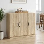 vidaXL Buffet Chêne Sonoma 89 x 34 5 x 77 cm Bois d'ingénierie