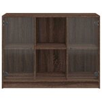 vidaXL Buffet chêne marron 102x37x75 5 cm bois d'ingénierie