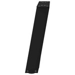 vidaXL Pieds de table basse en U 2 pièces Noir 28 x (42-43) cm Acier
