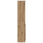 vidaXL Buffet haut chêne artisanal 37 5x35x180 cm bois d'ingénierie