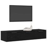 vidaXL Meuble mural Chêne noir 102 x 30 x 20 cm Bois d'ingénierie