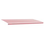 vidaXL Store banne manuel rétractable rayé rouge et blanc 600x300 cm