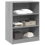 vidaXL Garde-robe sonoma gris 77x48x102 cm bois d'ingénierie