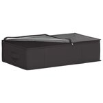 vidaXL Boîte de rangement avec fenêtre transparente Anthracite