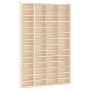vidaXL Vitrine de collection en bois avec 56 compartiments 40 x 4 5 x 60 cm