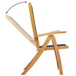 vidaXL Ensemble à manger de jardin 7Pièces bois d'acacia solide textilène