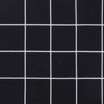 vidaXL Coussins de banc de jardin lot de 2 carreaux noir 120x50x7 cm