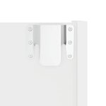 vidaXL Armoires à chaussures murales 2 Pièces Blanc 80x18x60 cm Aggloméré