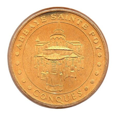 Mini médaille monnaie de paris 2009 - abbaye sainte foy