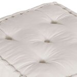 vidaXL Pouf modulaire crème 70x70x36 tissu