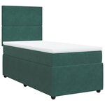 vidaXL Sommier à lattes de lit avec matelas Vert foncé 90x190 cm