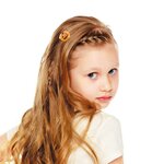 Lot de 2 mini pinces cheveux citrouille