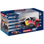 Carrera voiture de course télécommandée red bull peugeot 08 dkr16 1:16