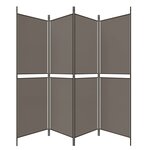 vidaXL Cloison de séparation 4 panneaux Anthracite 200x180 cm Tissu
