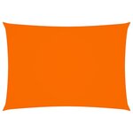 vidaXL Voile de parasol tissu oxford rectangulaire 2x4 m orange