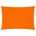 vidaXL Voile de parasol tissu oxford rectangulaire 2x4 m orange