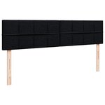 VidaXL Cadre de lit ottoman avec matelas noir 160x200 cm tissu