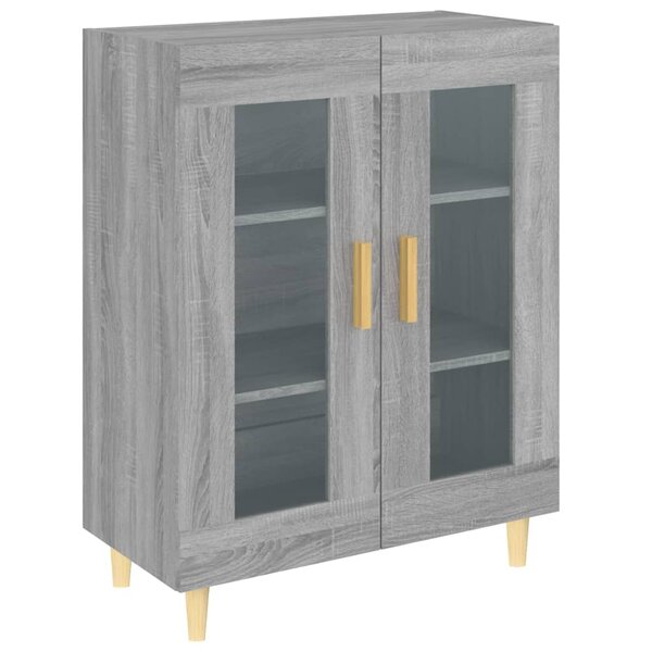 vidaXL Buffet sonoma gris 69 5x34x90 cm bois d'ingénierie