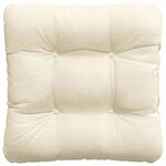 vidaXL Coussins de siège 4 Pièces Crème 45 x 45 cm