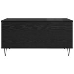 vidaXL Table basse Chêne noir 90 x 44.5 x 45 cm Bois d'ingénierie