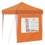 vidaXL Tente de fête pop-up 195 x 195 x 245 cm Orange Tissu Oxford