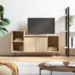 vidaXL Meuble TV Chêne sonoma 100x35x55 cm Bois d'ingénierie