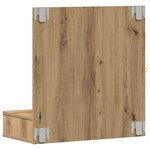 vidaXL Armoire Miroir avec étagère chêne artisanal 62 x 31 5 x 62 cm
